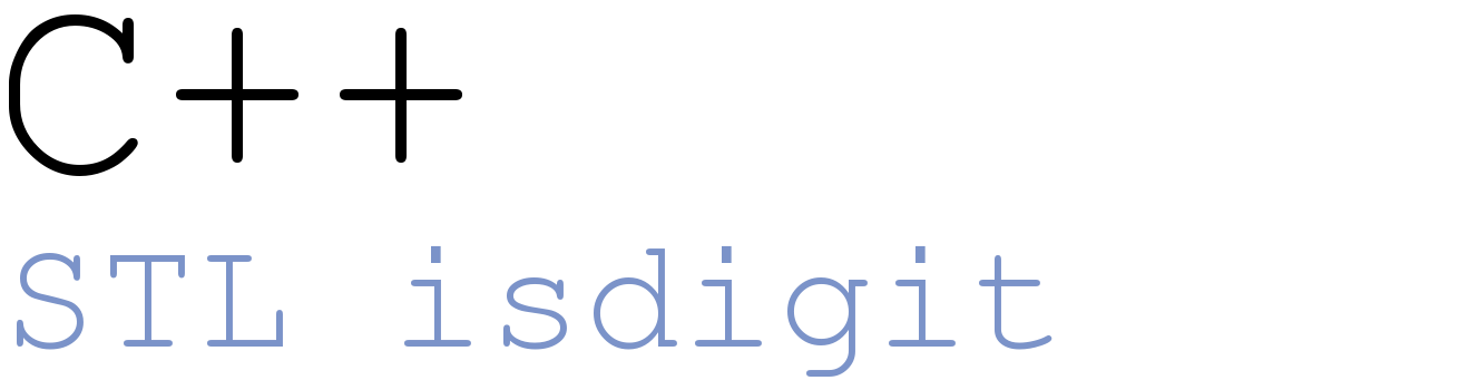 C++ std::isdigit post thumbnail